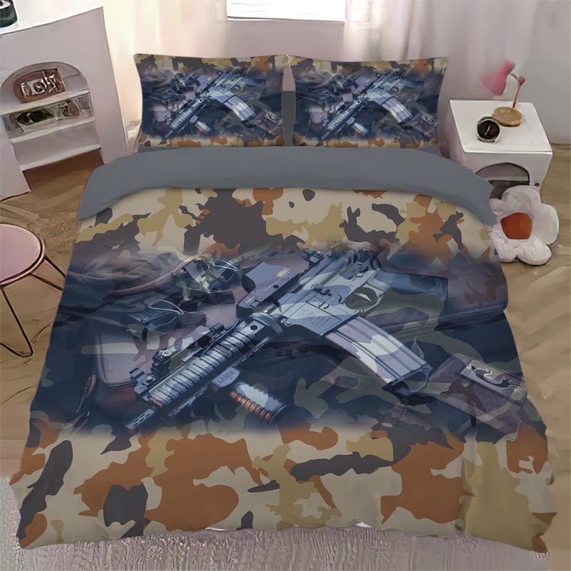 

Four-Piece Set Pure Cotton Quilt Cover 1.2 M1.8 M Student Three-Piece Set Geometric Pattern Printing Twill Boys Bedding InsStyle