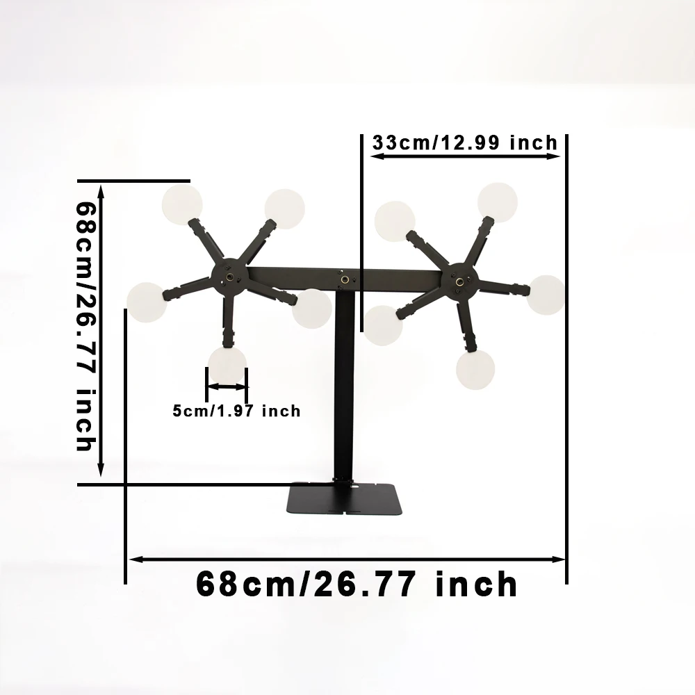Cible rotative 360° magnétique double tête pour entraînement tir pêche - Pratique précise