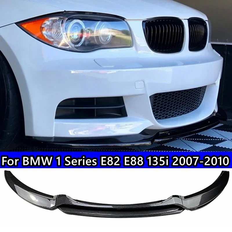 Spoiler Anteriore Per BMW E82 E87 E88 - Carbon Look, Paraurti Lip Splitter 2007-2013 - Foto 2