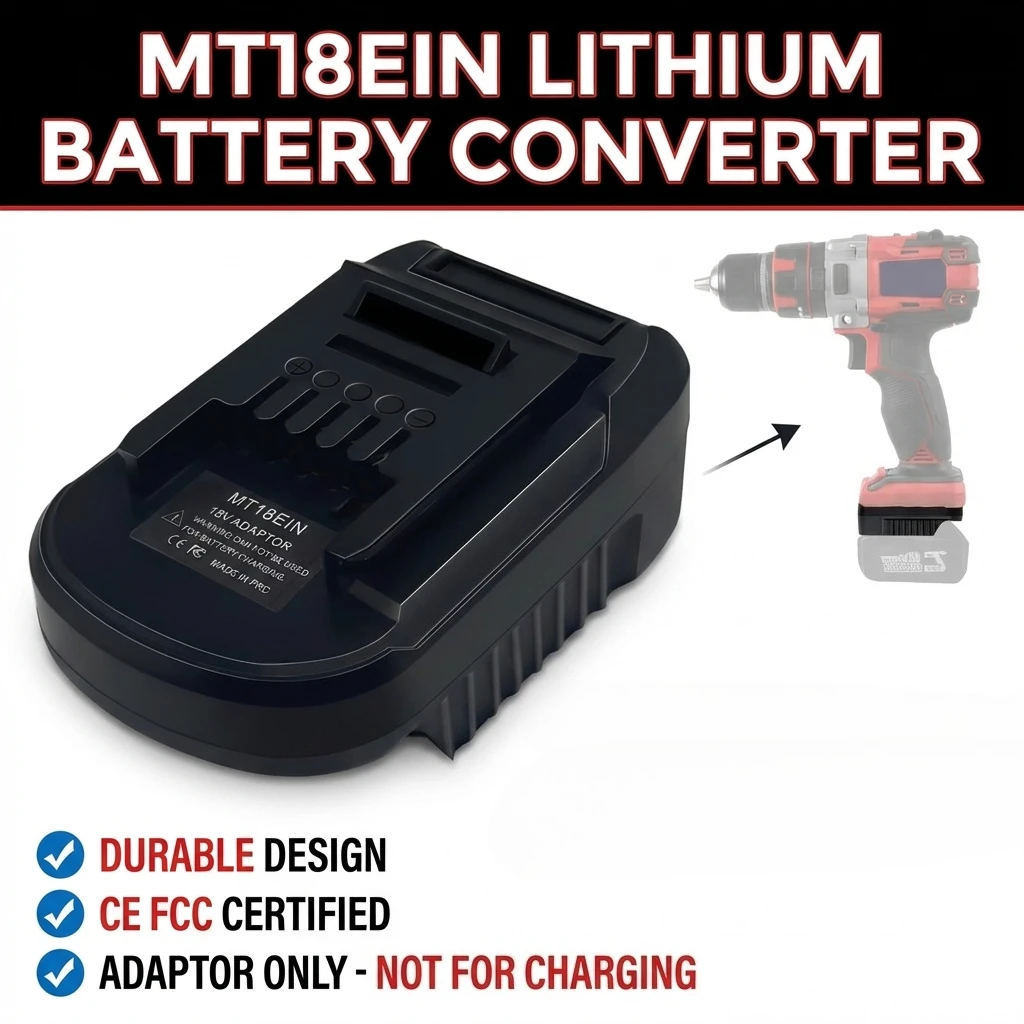 Makita 18V 리튬 이온 배터리용 MT18EIN 컨버터 배터리 어댑터-Einhell 18V 도구용 리튬 배터리 전원 드릴 도구