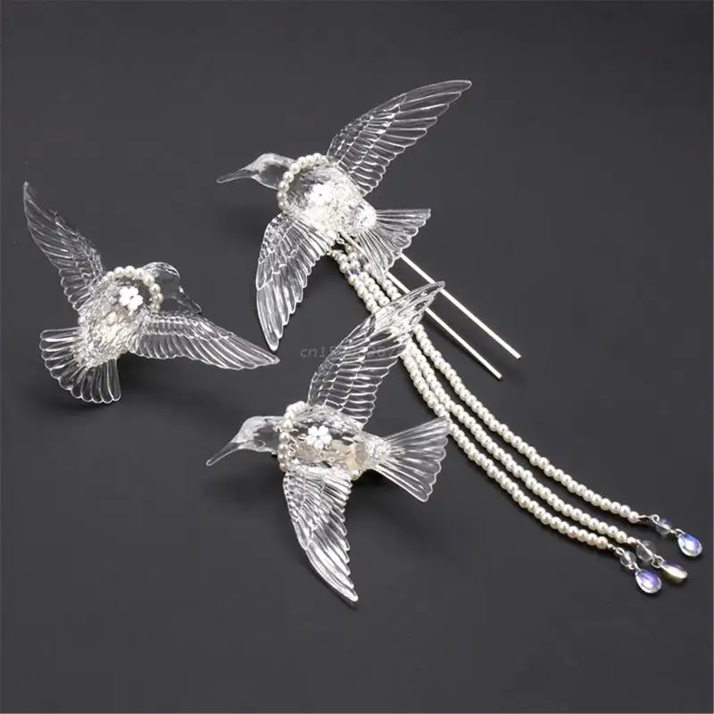 

1 Pair Acrylic Acacia Magpie Hairpin Hair Clip Bride Hair Accessories Vintage Hair Stick Bobby Pin Hairstyle Accessories