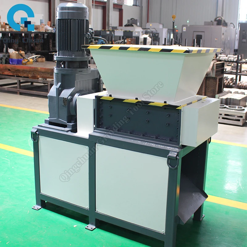 Electric Shredder Industrial380V Plastic Scrap Metal Impact Shredded Machine Large Foam Wood Carton Crusher Metalworking Tools 3