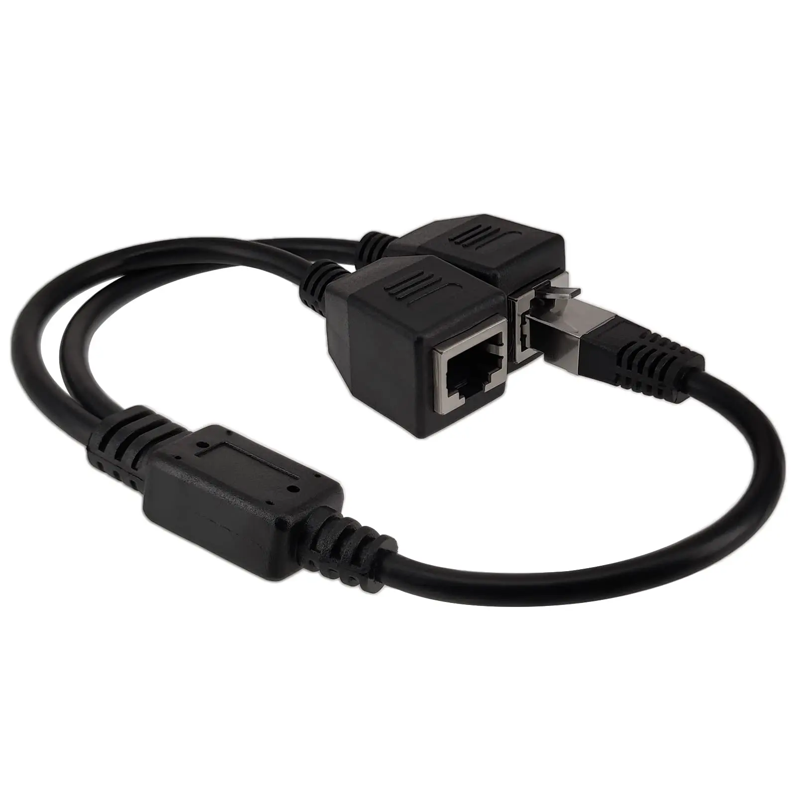 ethernet divisor adaptador macho para fêmea lan rede splitter suporte internet cabo de extensão rede
