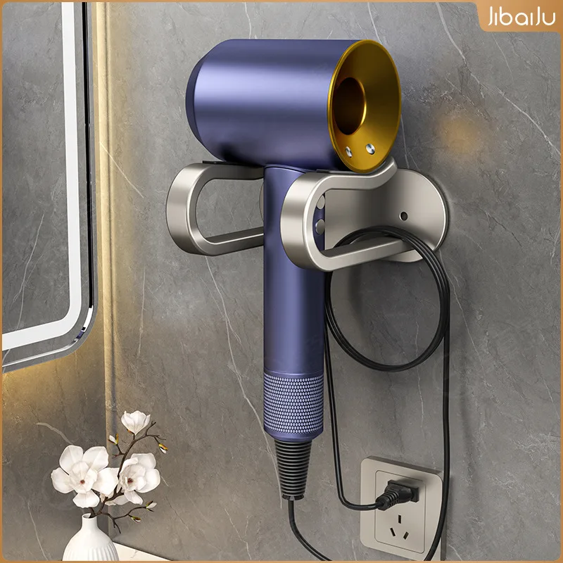 Non-Perforatedเครื่องเป่าผมBracketห้องน้ําชั้นวาง-เครื่องเป่าผมติดผนังตําแหน่งแขวนสําหรับพื้นที่ที่มีประสิทธิภาพ Utiliz 1