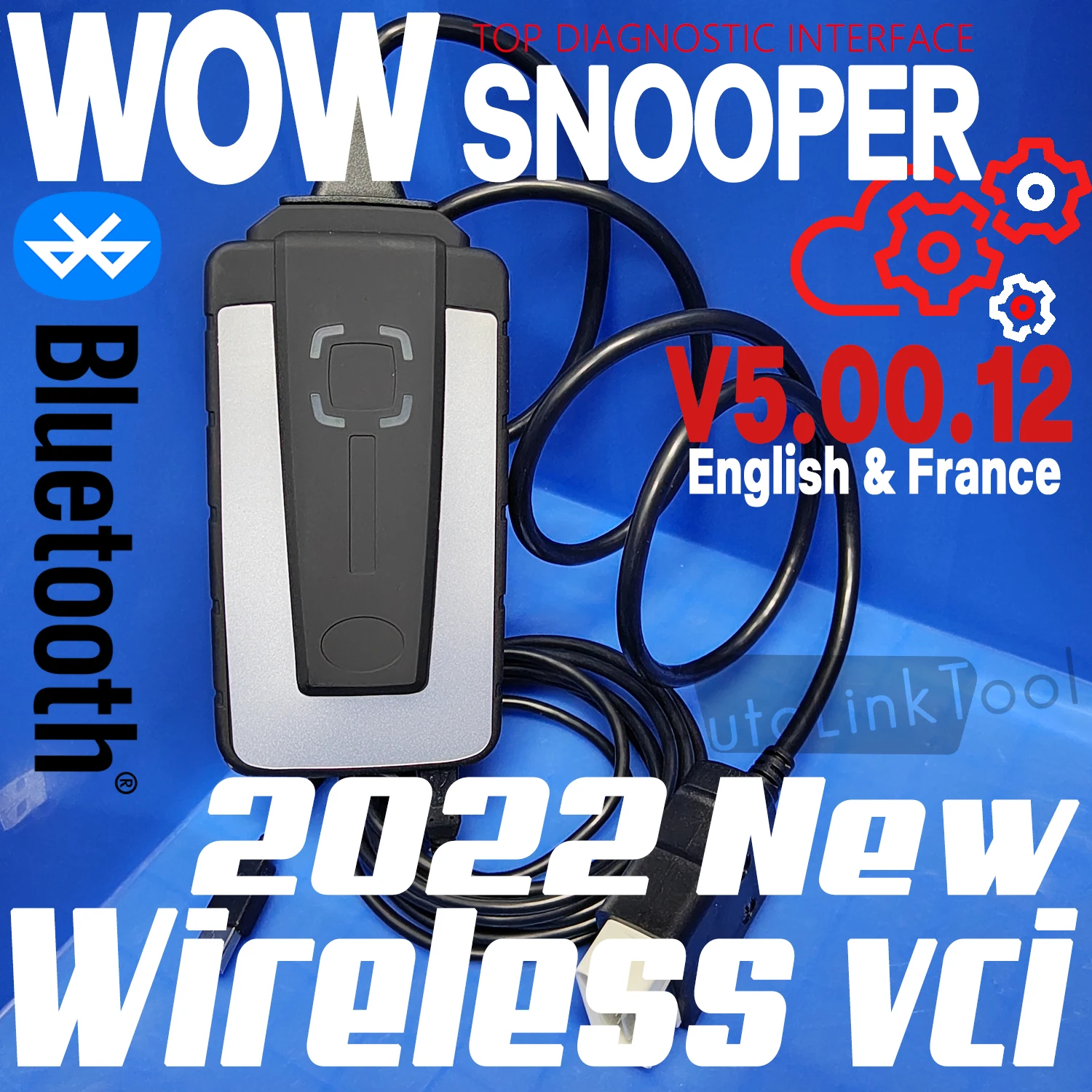 2023 Wow Snooper Full Chip Bluetooth Vci Strumento Diagnostico V5.00.12 Aggiornamento Funziona Ds Cars Trucks Auto Coming Wireless Scan Reset