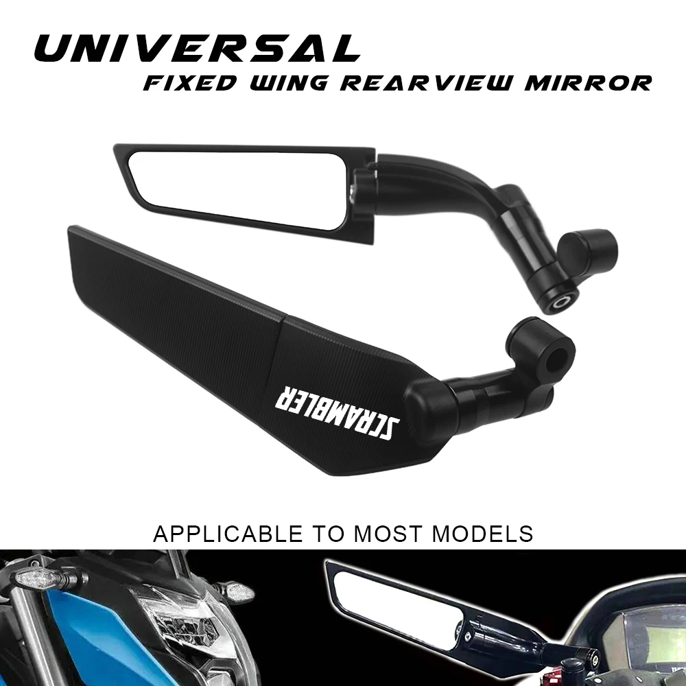 

For Ducati Scrambler Diavel/Carbon/XDiavel/S MONSTER Universal Motorcycle Mirror Wind Wing side Rearview Reversing mirror