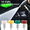 High-Pressure Car Washer Nozzle Fittings 1/4 Quick Connector Stainless Steel Nozzle Cleaning Machine Gun Nozzle Quick Plug 1