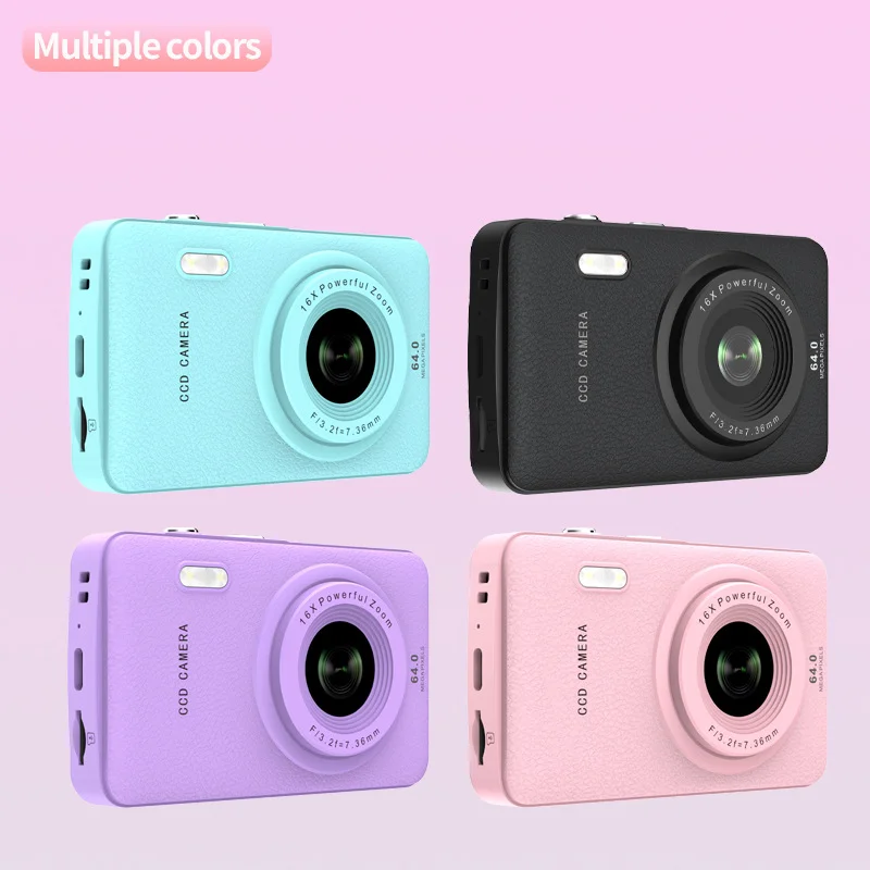 Digitalkamera für Kinder mit 16-fach Zoom, Kompaktkamera 1080P 44MP, Gratis Speicherkarte, 2,3 Zoll Mini-Taschenkamera, Geschenk für Kinder – Detail 5