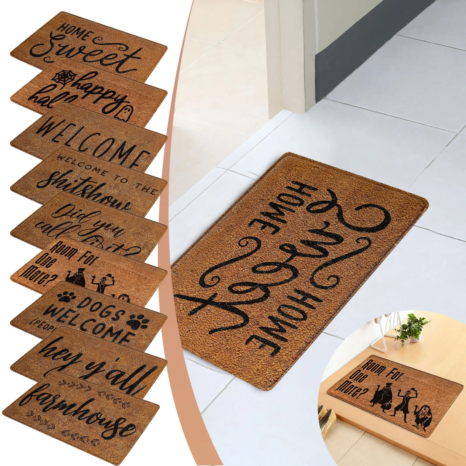 Non-Slip Door Mat, Indoor And Outdoor Carpet, Home Welcome Mat