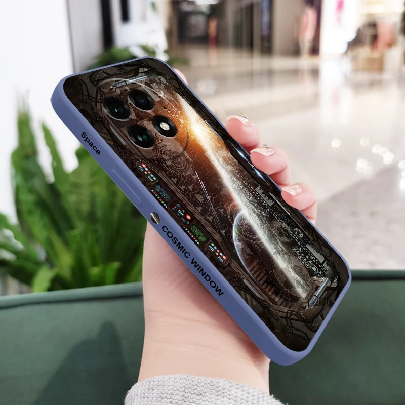 Fascinating Space Design Liquid Silicone Phone Case