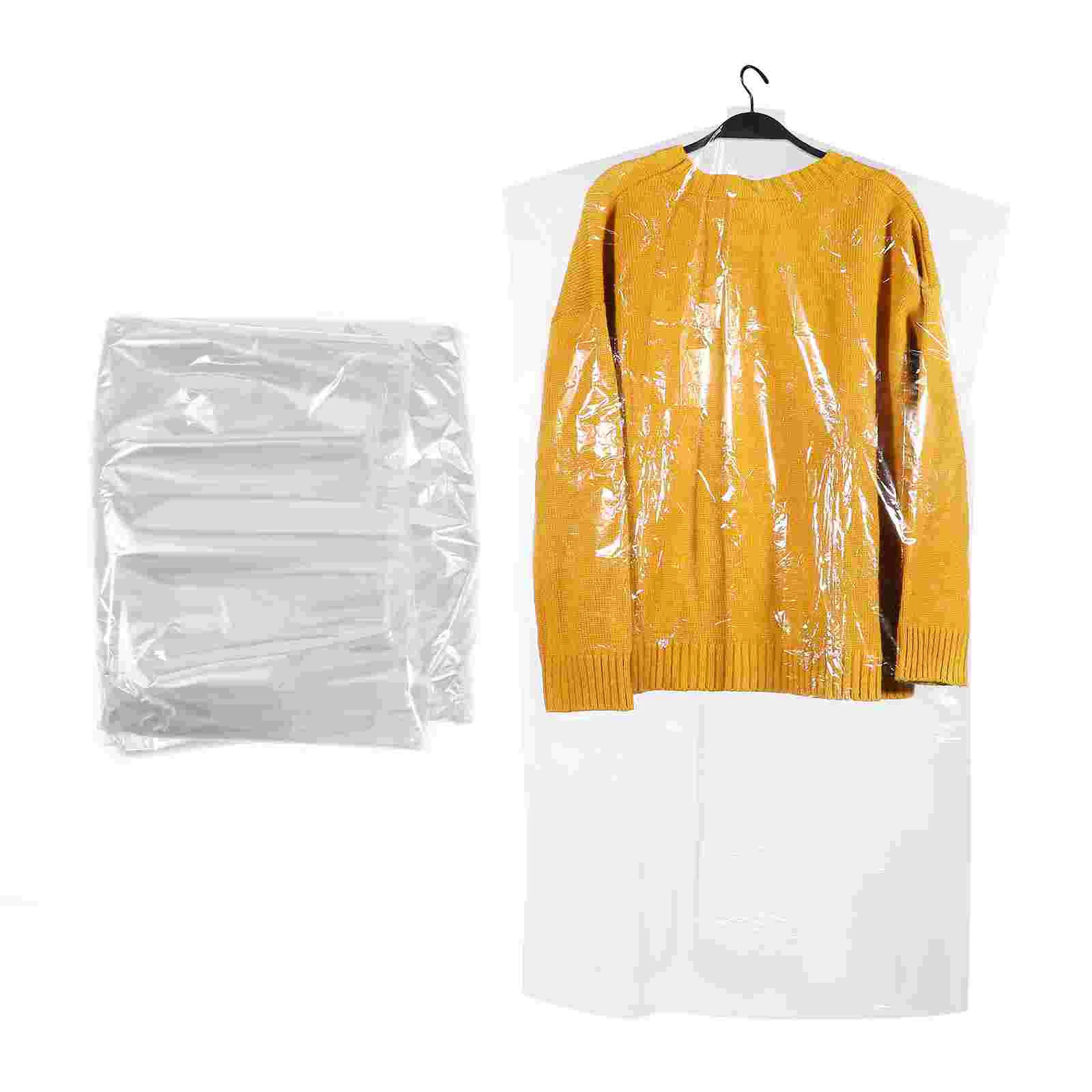 

Garment Bag Bags Clothes Covers For Cover Hanging Clear Storage Suit Dry Overcoat Wardrobe Cleaning Clothing Dust Closet Dress