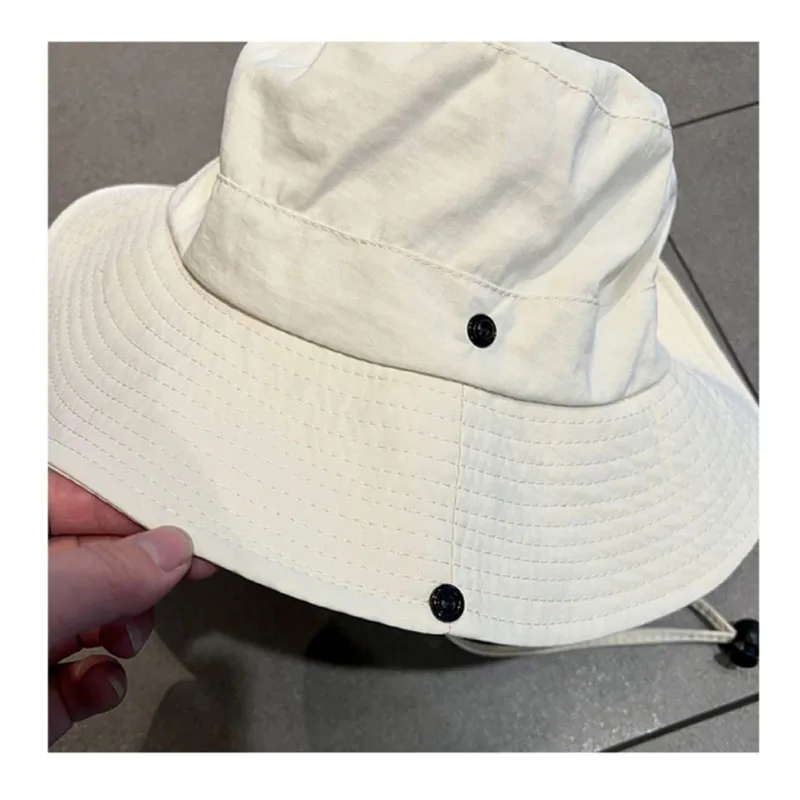Summer wide style unisex fisherman hat UV resistant sun proof hiking fishing mountaineering oversized off-road bucket hats