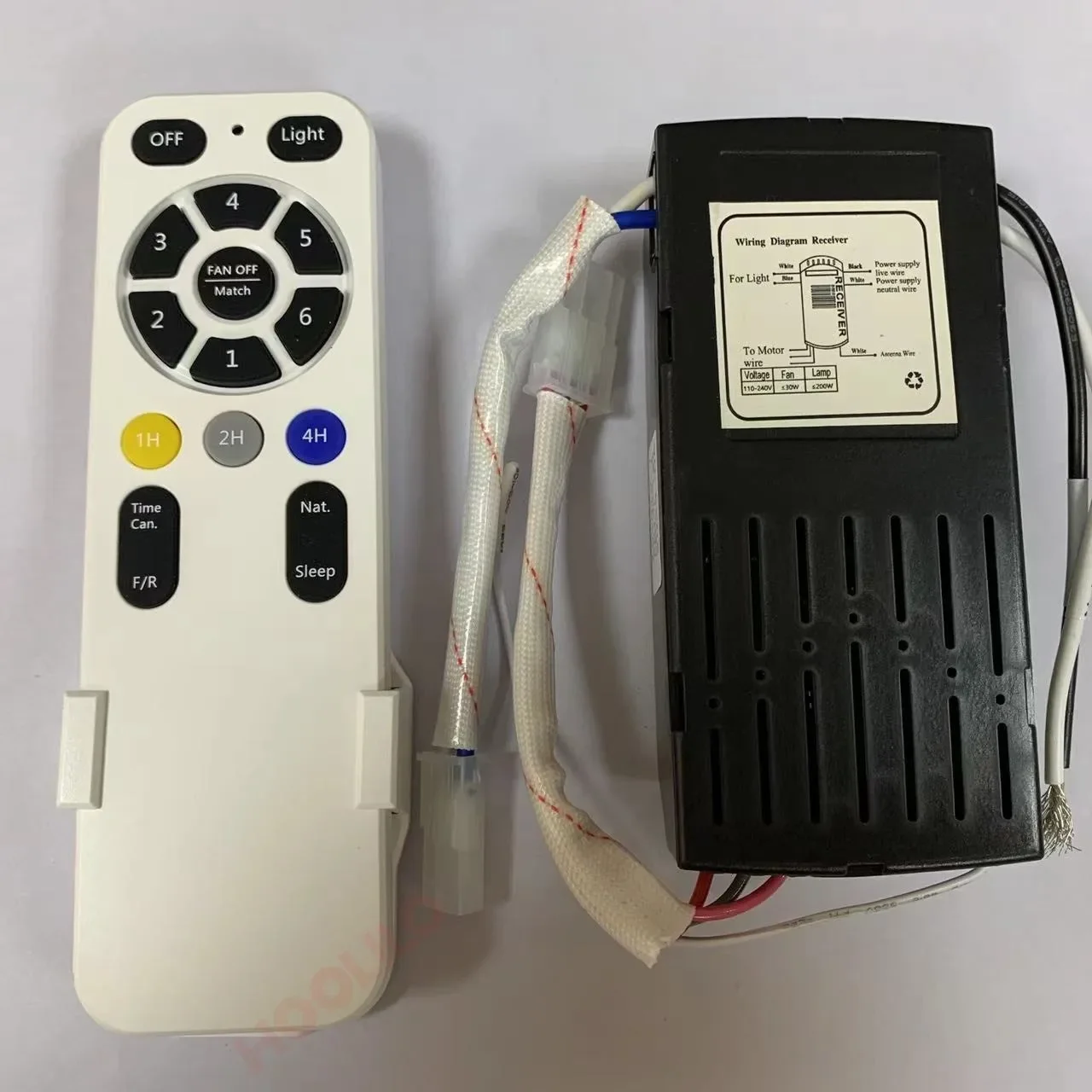 Super Small Size 22ich Ceiling Fan with Remote Control Light DC Motor 6 Speeds Ventiladores De Techo Con Luces Led