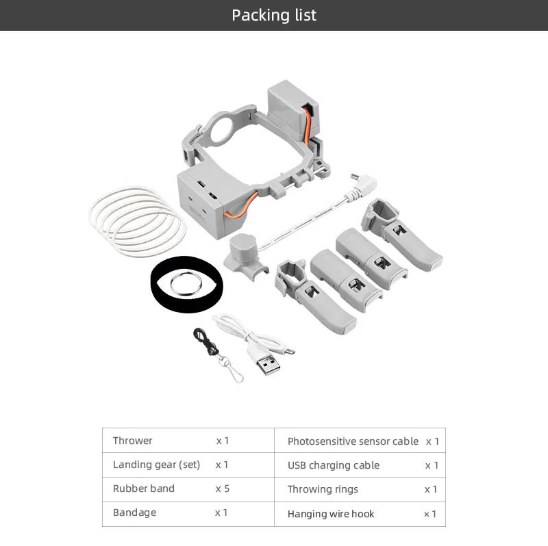 lançador para dji mavic ar airdrop sistema de gota de ar zangão pesca isca anel presente entregar vida resgate remoto jogar