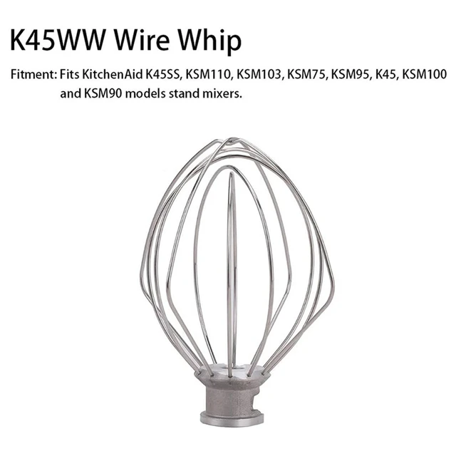 Mixers Kitchen Aid Attachments Include K45WW Wire Whip&K45DH Dough Hoo