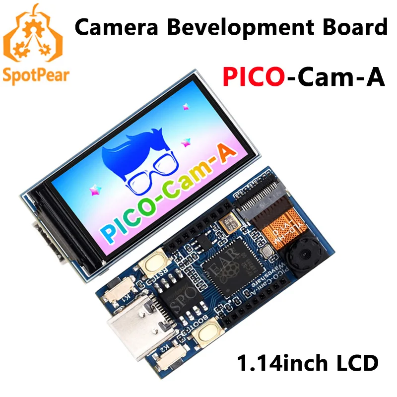 Câmera Raspberry pi Pico Rp2040 Cam Placa de Desenvolvimento Hm01b0 1.14 Lcd St7789