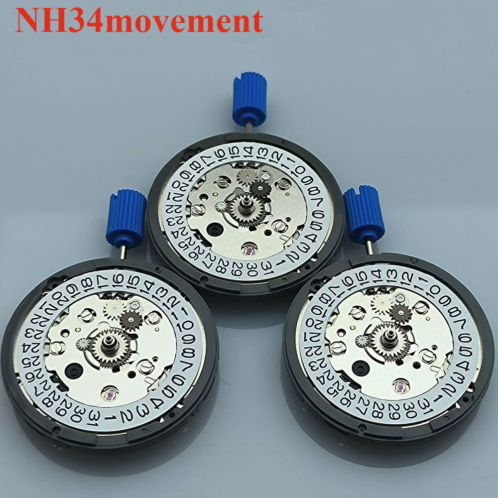 Watch Movement Original New High Precision Automatic Mechanical NH34 Movement Calendar Display