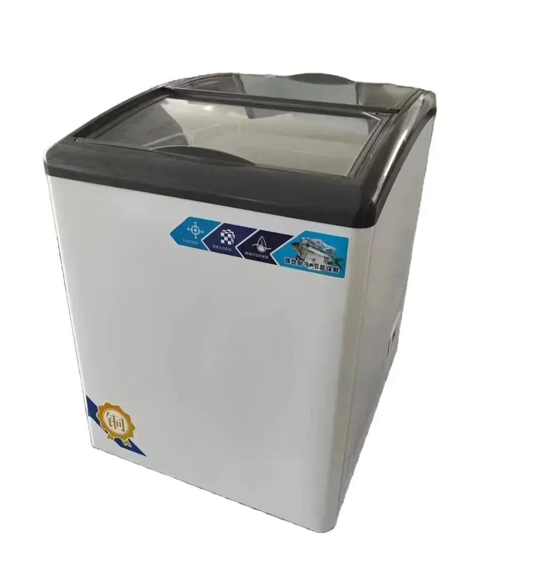 Commercial Mini Ice Cream Fridge Display Freezer 130L for Sale