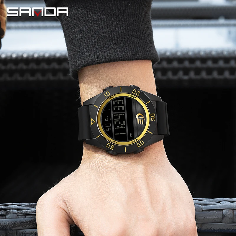 SANDA G Style Digital Watch Men Waterproof Ms Watch Sport Men Watches Boy Girl Electronic relogio masculino Relógio mulher 6085