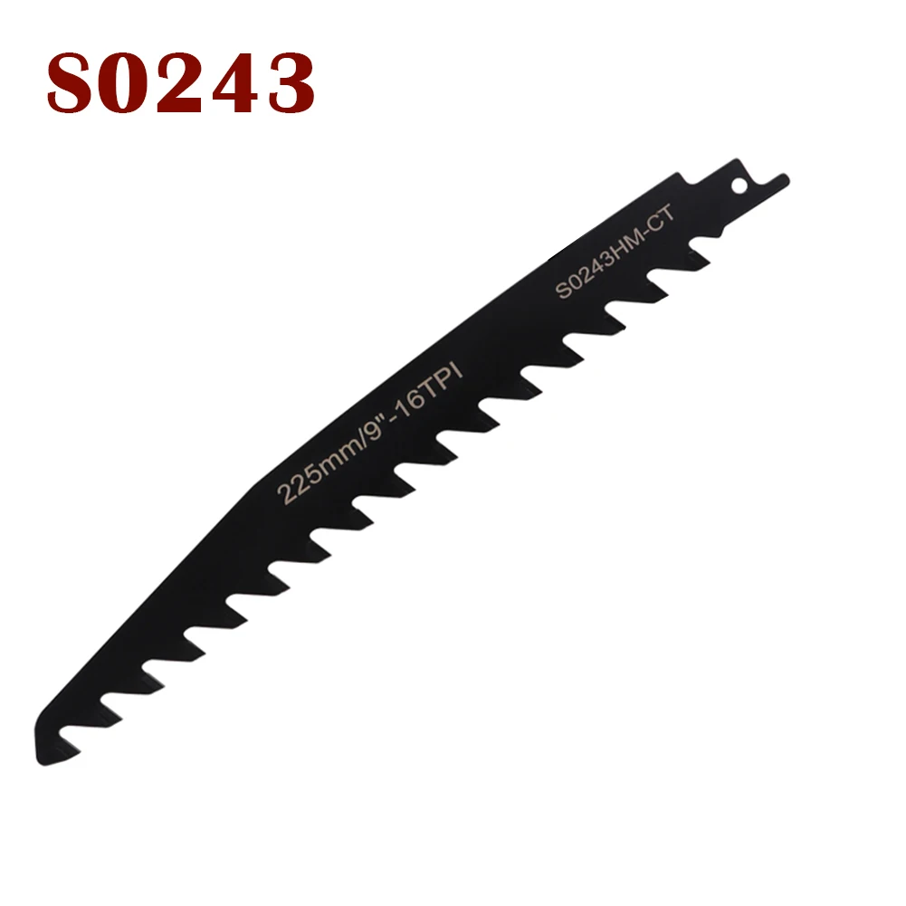 Tool Reciprocating Saw Blade Black 1pcs Saber Saw 1.5mm Thickness 12mm Tooth Pitch For Cutting Red Brick Stone