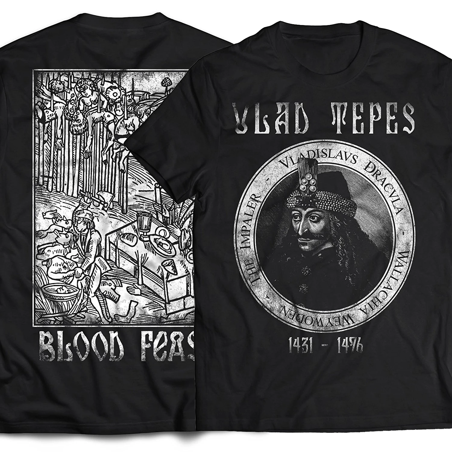 Blood feast Vlad Dracula Vampire Vlad The Impaler T Shirt New cotton short sleeve O-Neck T-shirt casual clothing mens top casual t shirt