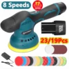 6000RPM Cordless Mini Car Polishing Machine 12V 8 Speed ​​Adjustment Automatic Waxing Polishing Machine Cleaning Power Tools 1