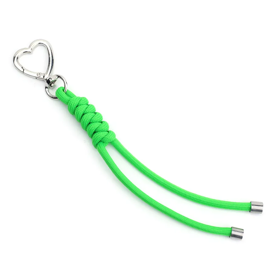 Neuer stilvoller Paracord-Schlüsselanhänger, Unisex, 5 Farben erhältlich, Auto-Rucksack-Charm-Anhänger, Dekoration, Herz, Valentinstag-Accessoires – Detail 11