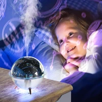 260ml Mute Ultrasonic Humidifier with Ocean/Cosmic Projection Lamp Nano Mist Maker Home Bedroom Office Silent USB Humidificador 1