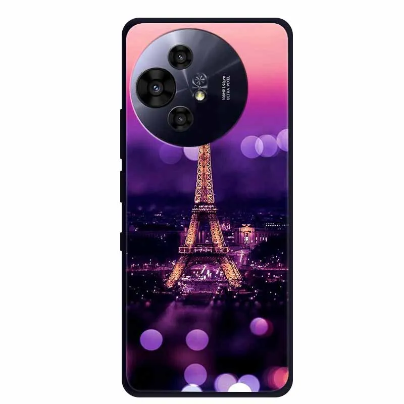 Premium Black Silicone Protective Case for TCL 50 Pro NxtPaper 5G