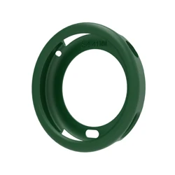 Enhanced Protective Silicone Case for Smartwatch 41mm, Soft TPU Full Body Cover with Hollow Design (Dark green)