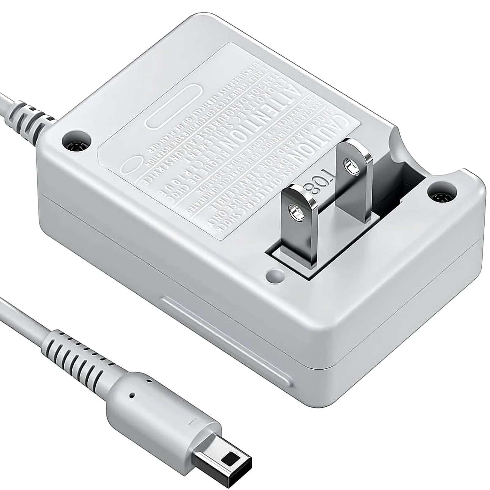 3DS Charger Power Adapter Replacement for Nintendo 3DS/DSi/DSi XL/New 3DS XL 100-240V Wall Plug AC Adapter for Console