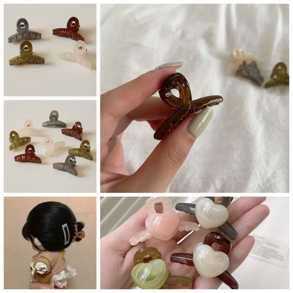 

4pcs Tiny Cotton Doll Hair Pins Mini Hair Clip Mini DIY Cotton Doll Accessories 4.5cm Cute Doll Hairpin Accessories Headwear