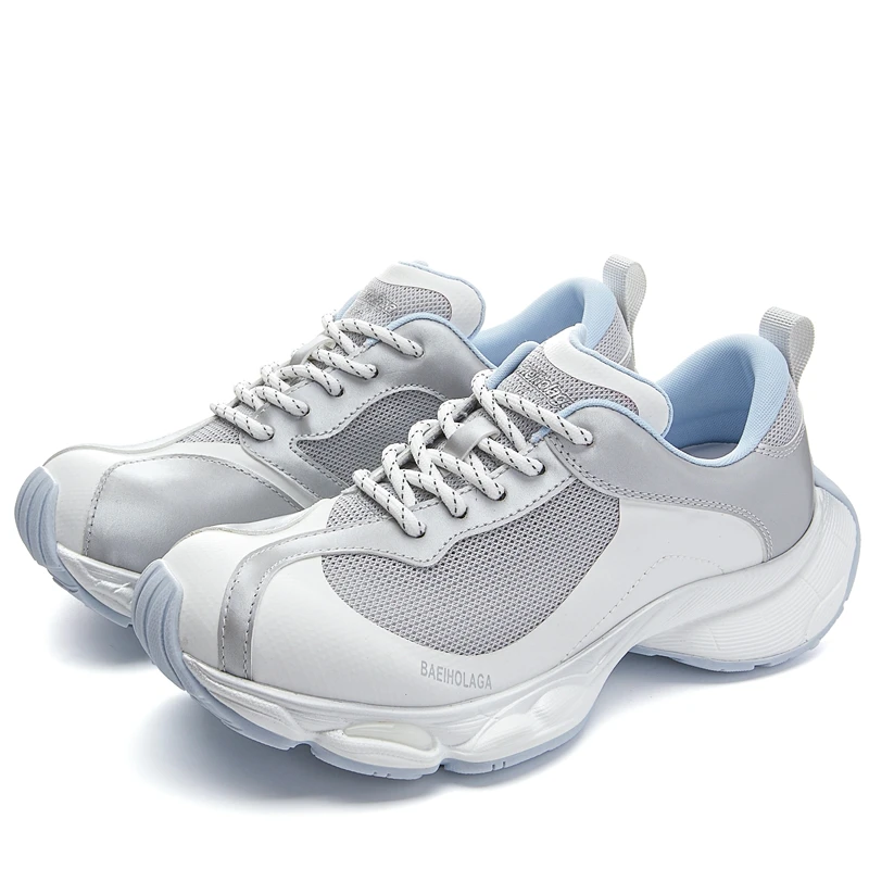 AUTUSPIN INS Tide Women Street Sneakers Outdoor Leisure Fashion Woman Shoes Four Season Leather Patchwork Female Sneakers 35-40 38 AUTUSPIN INS Tide Women Street Sneakers Outdoor Leisure Fashion Woman Shoes Four Season Leather Patchwork Female Sneakers 35-40 - Image 2