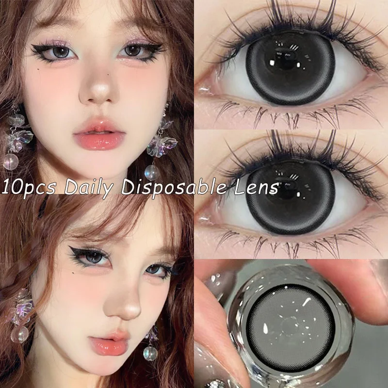 MILL CREEK 1Day Daily Kontaktlinsen Farblinsen mit Dioptrien Hochwertige Einweg-Kontaktlinsen Weiche Linsen Make-up 10 Stück – Detail 7