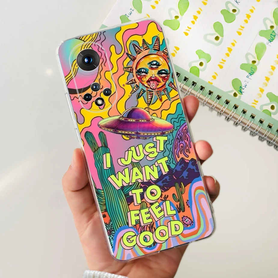 Clear Silicone Soft Slim Phone Case with Fashion Painted Design