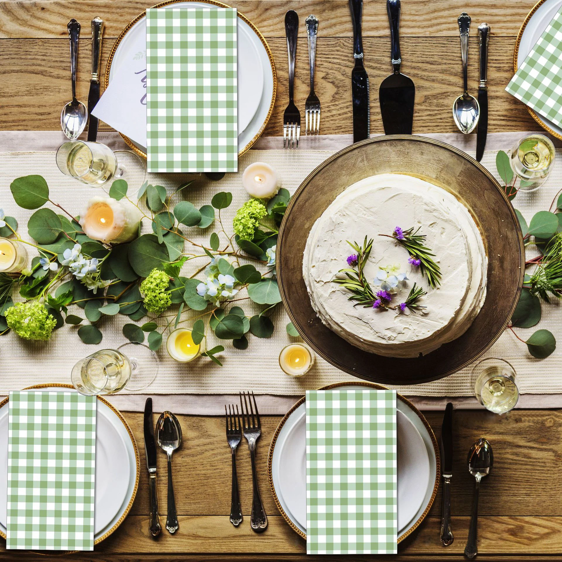 WedDecor Servilleta Mesa Poliéster Algodón VerHunter 20 Pulgadas Para El  Hogar, Hotel, Comedor, Boda, Banquete, Y, image size:1920x1920