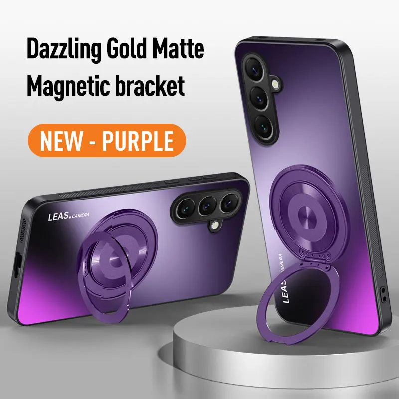 Für Samsung S25 Edge S24 S23 S22 S21 Plus FE Note 20 Ultra Magnetische Ring Ständer Zurück Telefon Fall Magsafe Ring objektiv Schützen Abdeckung – Detail 19