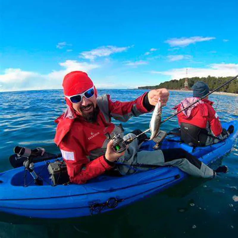 LKVER フルドライスーツ 冬場のカヤック・ミニボートに 長袖ジッパー