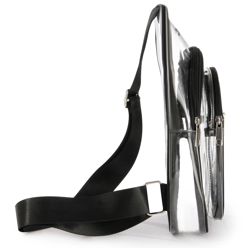 

Модная сумка-мессенджер, утвержденная для стадиона, прозрачная нагрудная сумка из ПВХ, водонепроницаемая, прозрачная, с маленьким диагональным отверстием для мужчин и женщин