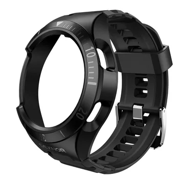 Dexnor 삼성 갤럭시 워치 4 클래식 스포츠 케이스, 조정 가능한 시계 밴드, 견고한 등급, 충격 방지, 단일 바디 디자인 커버, 46mm 상품 이미지