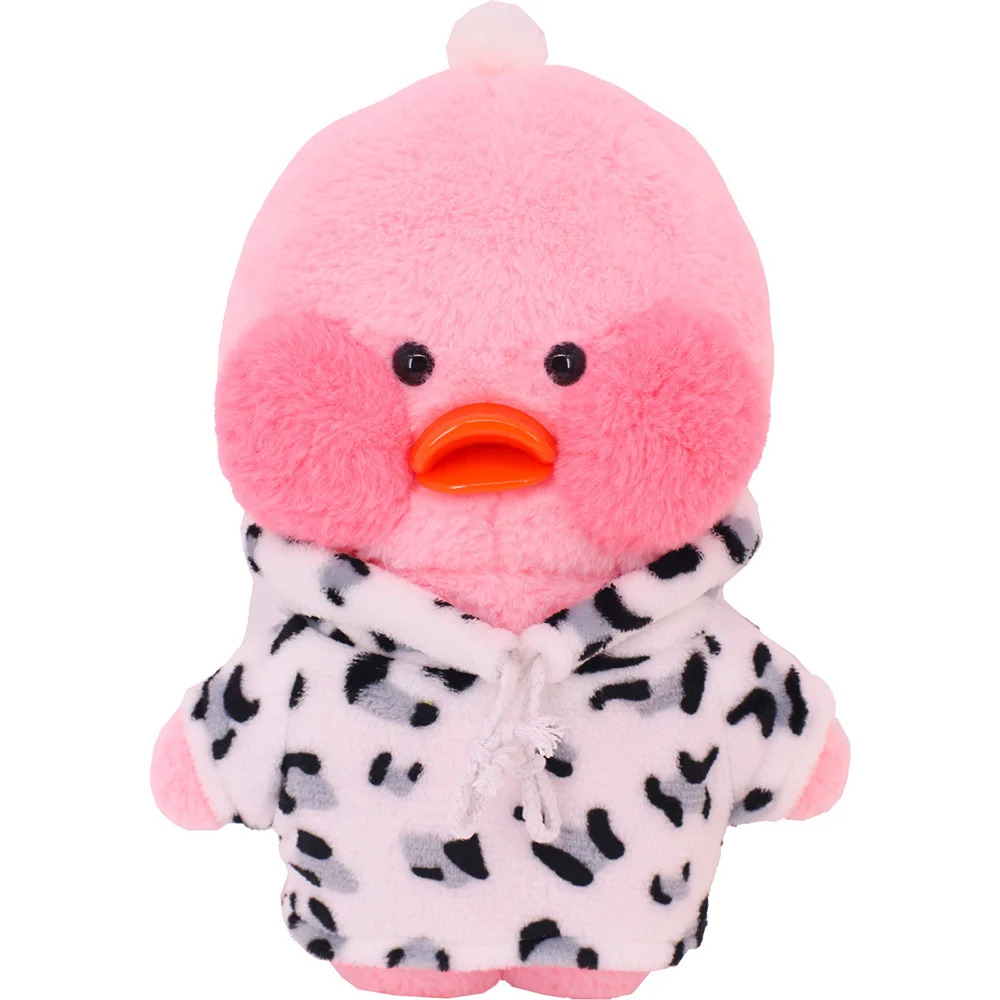 Plush Sweater Bag 2 Pcs Color Stripe Wave Point Kawaii Duck Doll Clothes 30cm Animal Plush Stuffed Toy Bear Clothes
