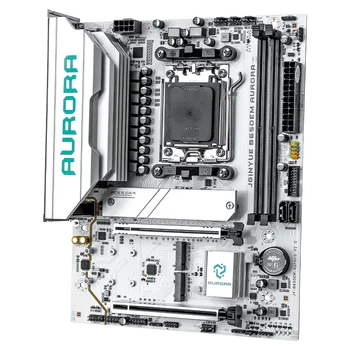 JGINYUE B850M AURORA-W New Motherboard M-ATX For AMD® Ryzen 7/8/9000series R7-9850X3D Desktop PC DDR5 RAM PCIe5.0 Game No-WiFi