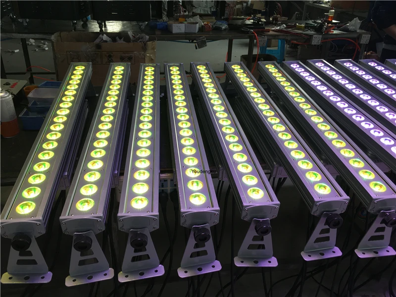 6 pieces  individually control Waterproof 18x18w rgbwa uv dmx wall washer led ig