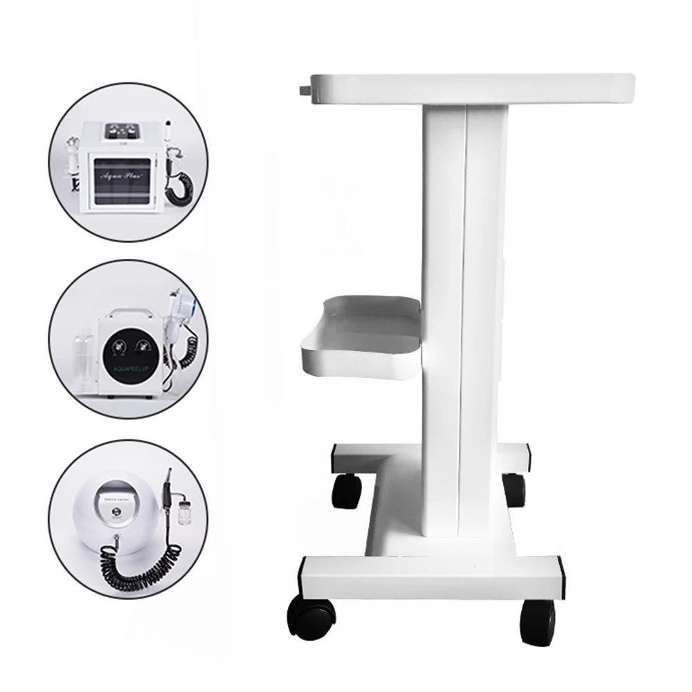 2-stöckiger Schönheitssalonwagen Rolling Beauty Dental Spa Organizer Salonwagen mit 2 Steckdosen für SPA Salon Tools Equipment Support – Detail 1