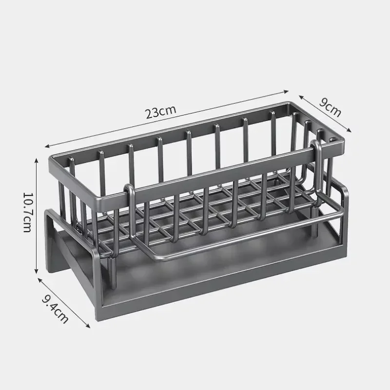 Sink Sponge Holder Kitchen Sink Caddy Organizer Storage Brush Holder Rustproof 304 Stainless