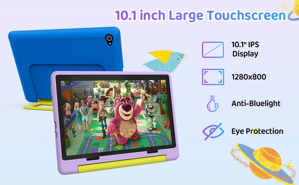 Kids Cartoon Tablet - 10 Android Octa-Core 8GB RAM 64GB ROM Learning  Games
