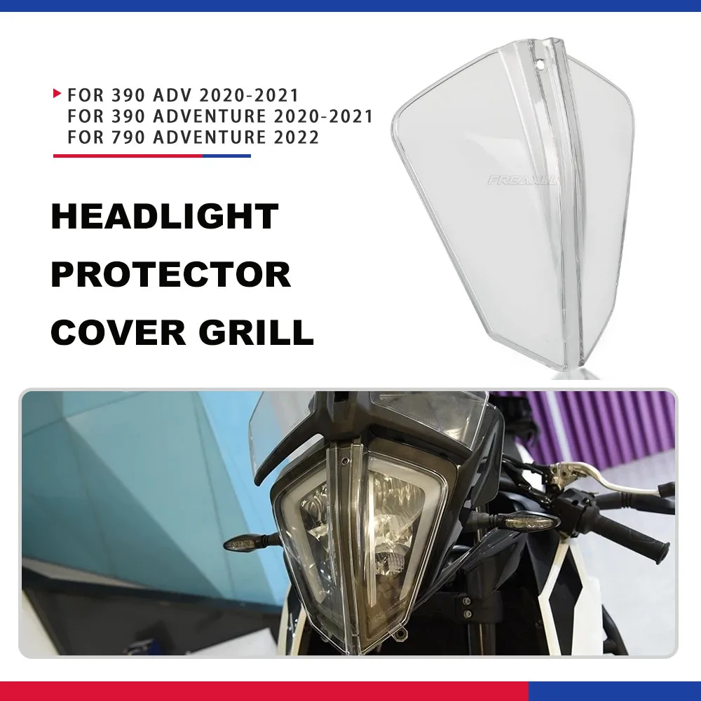 

Motorcycle For 390 790 890 Adventure Headlight Guard Protector Cover Protection Headlight Guard Fit 390 Adventure 2020 2021 2022