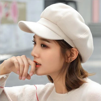 Women’s & Men’s Wool Newsboy Cap 1