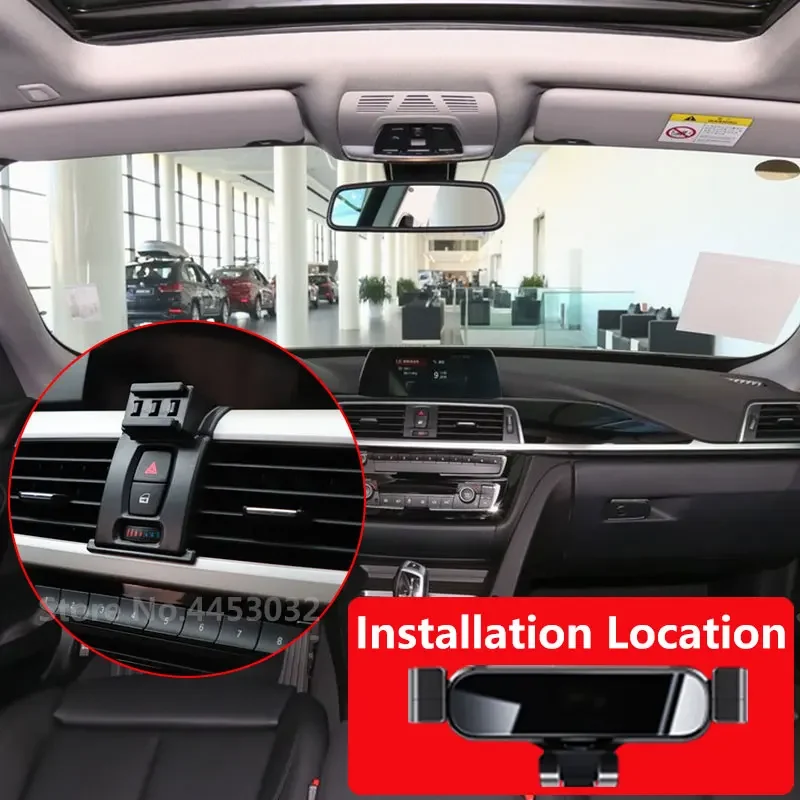 

For BMW 3 Series GT 3GT F82 F80 2013-2020 Car Phone Holder Special Fixed Bracket Base Gravity GPS Stand Interior Accessories
