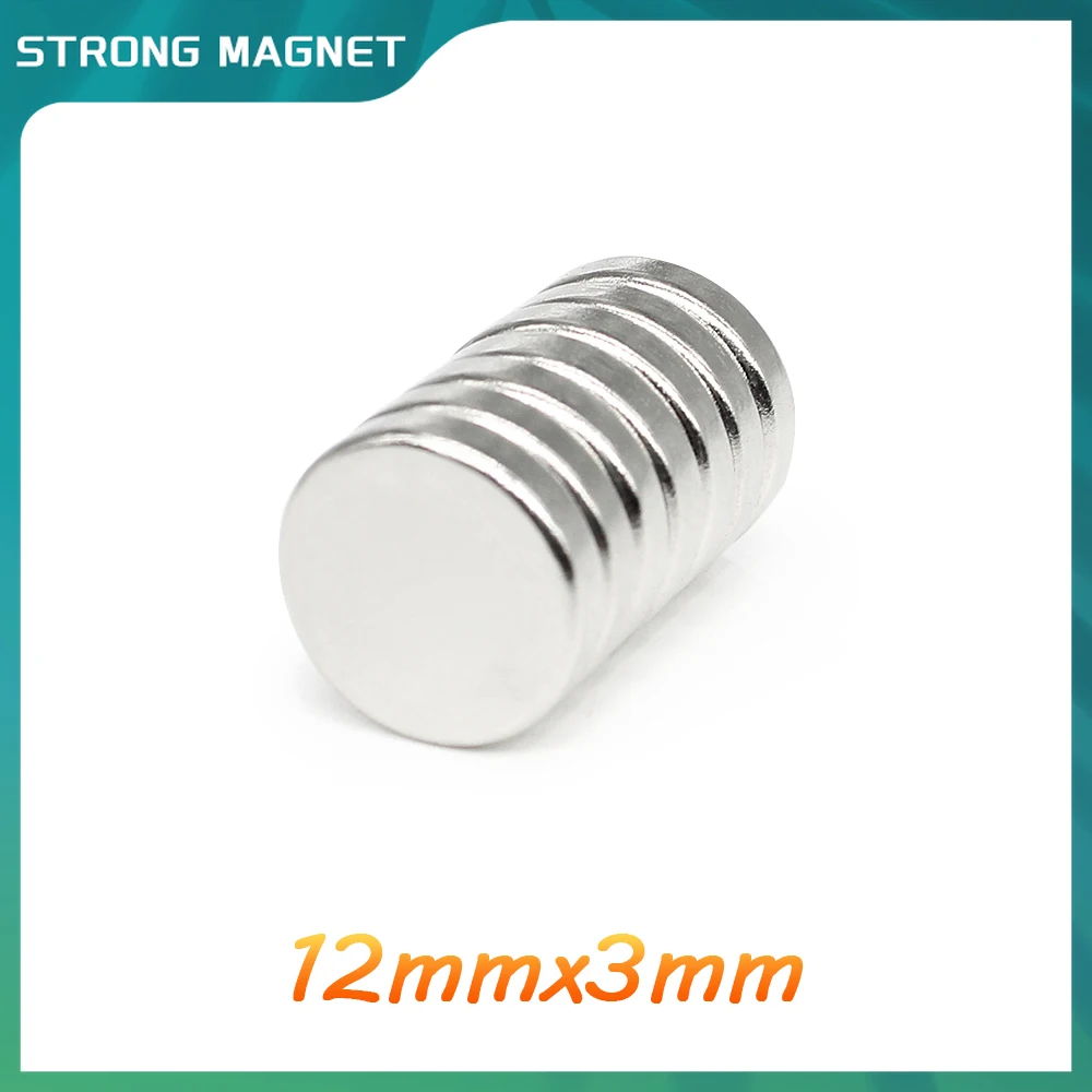 10/20/30/50/100/150PCS 12×3 Round Search Magnet N35 Powerful Strong Magnetic Magnets 12x3mm  Permanent Neodymium Magnet 12*3 mm